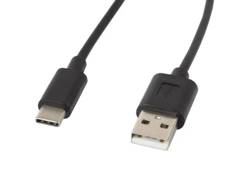 Cablu de Date Lanberg USB-C la USB-A USB 2.0 1.8m Negru