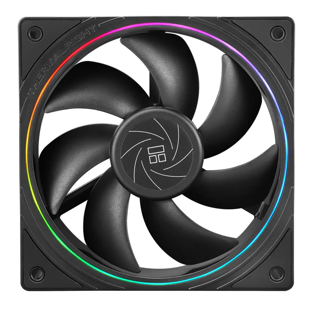 Ventilator Thermalright „TL-S12”, 120mm, 1500 RPM, S-FDB Bearing, 47.6 CFM, LED ARGB, 4pin PWM, negru
