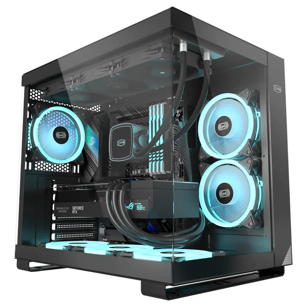 Carcasă PCCooler C3 T500 ARGB negru ATX 6 ventilatoare