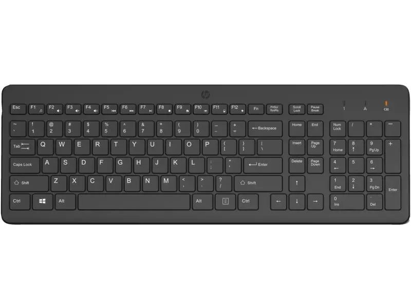 Tastatura wireless HP 225, full-size, mecanica, negru