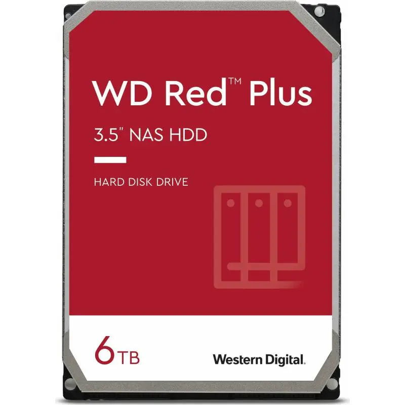 HDD WD Red Plus 6TB NAS 5400rpm 256MB SATA 3.5