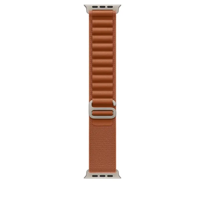 Bratara Apple Watch Ultra 49mm Alpine Loop terra cotta Natural Titanium S