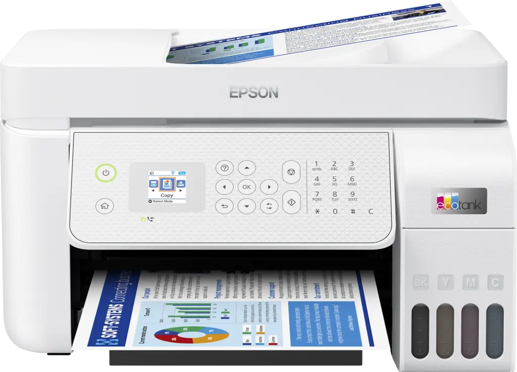 Multifuncțional Epson EcoTank L5316 alb A4 Wi-Fi fax