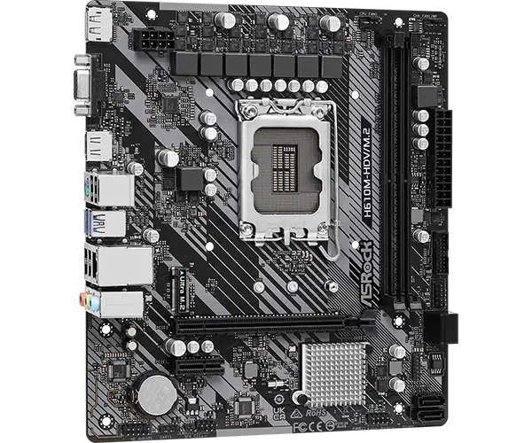 Placa de baza ASRock H610M-HDV/M.2, Socket 1700