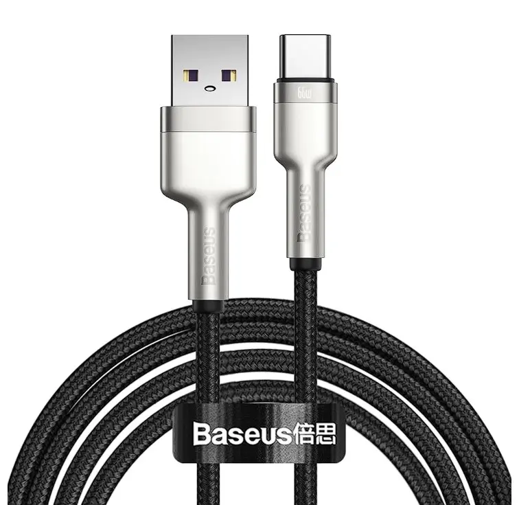 Cablu Baseus Cafule CAKF000201 USB-A USB-C 66W 2 m Negru
