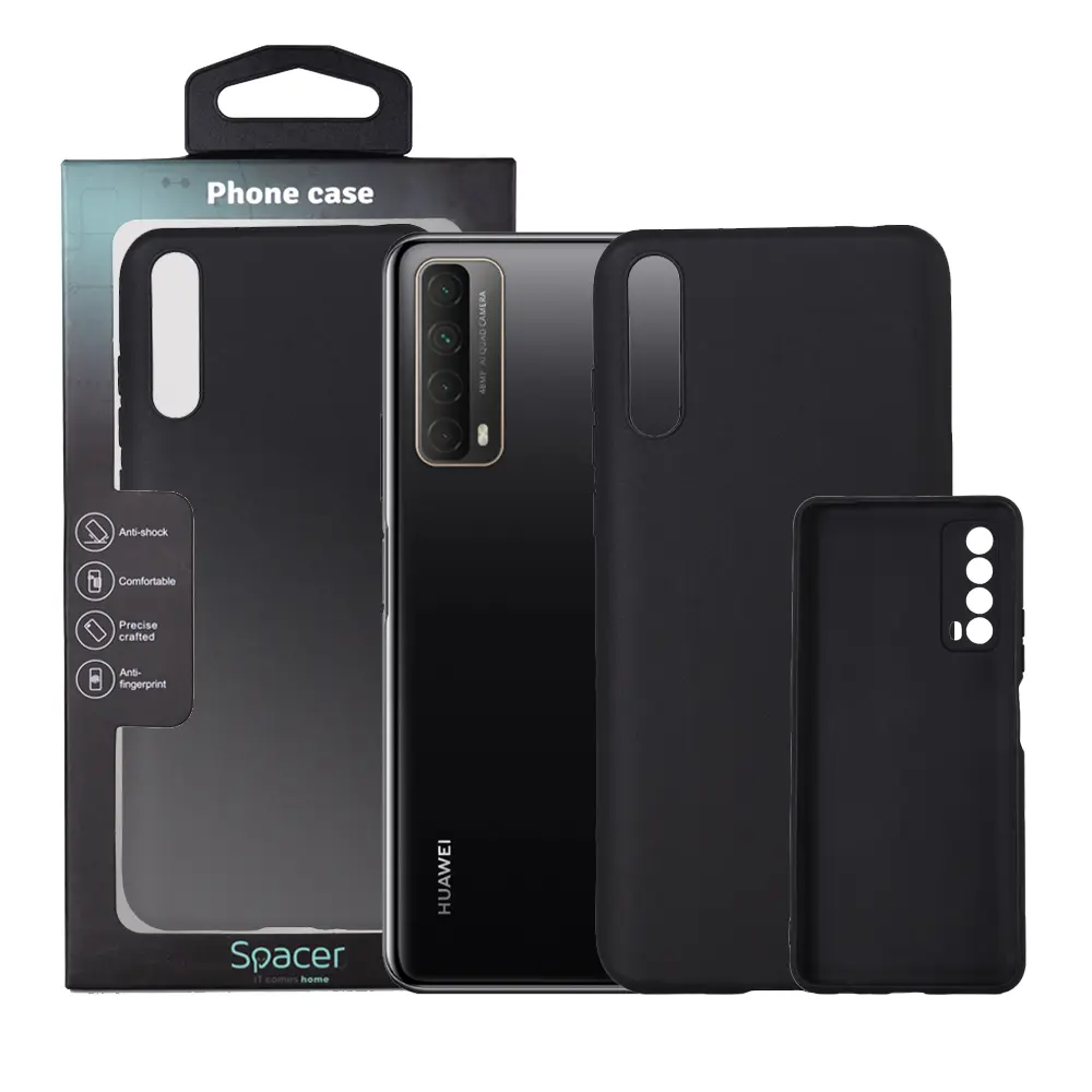Husă Spacer Huawei P Smart S neagră TPU 1,5 mm