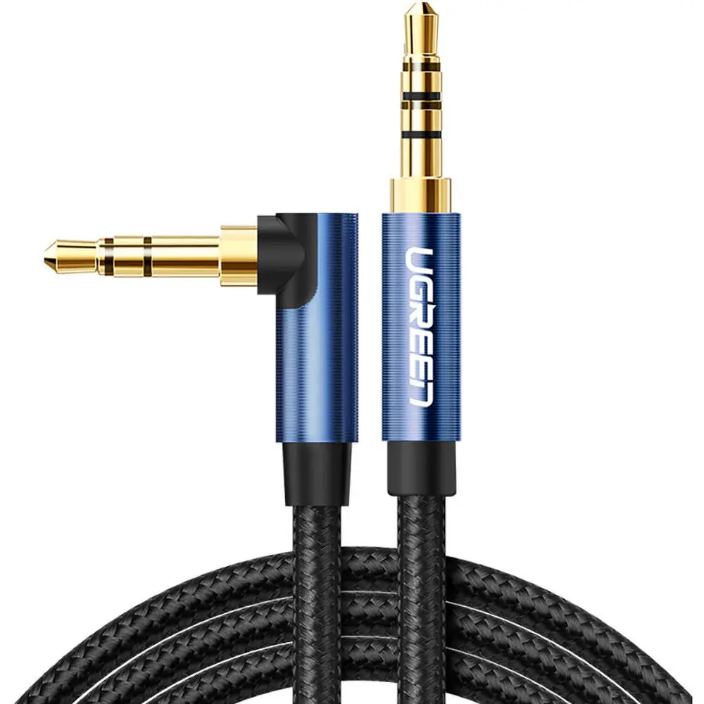 Cablu auxiliar UGREEN mini jack 1 m Albastru