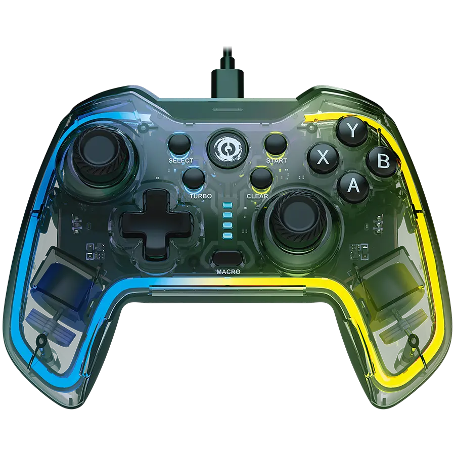 Controler gaming Canyon Brighter GP-02 RGB cu fir