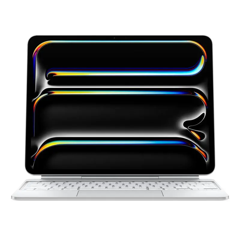 Tastatură Apple Magic iPad Pro 13 US albă pentru iPad Pro 13″ M4/M5
