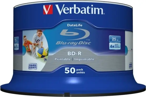 BD-R Verbatim 43812 25GB 50 buc wide printable 6x spindle