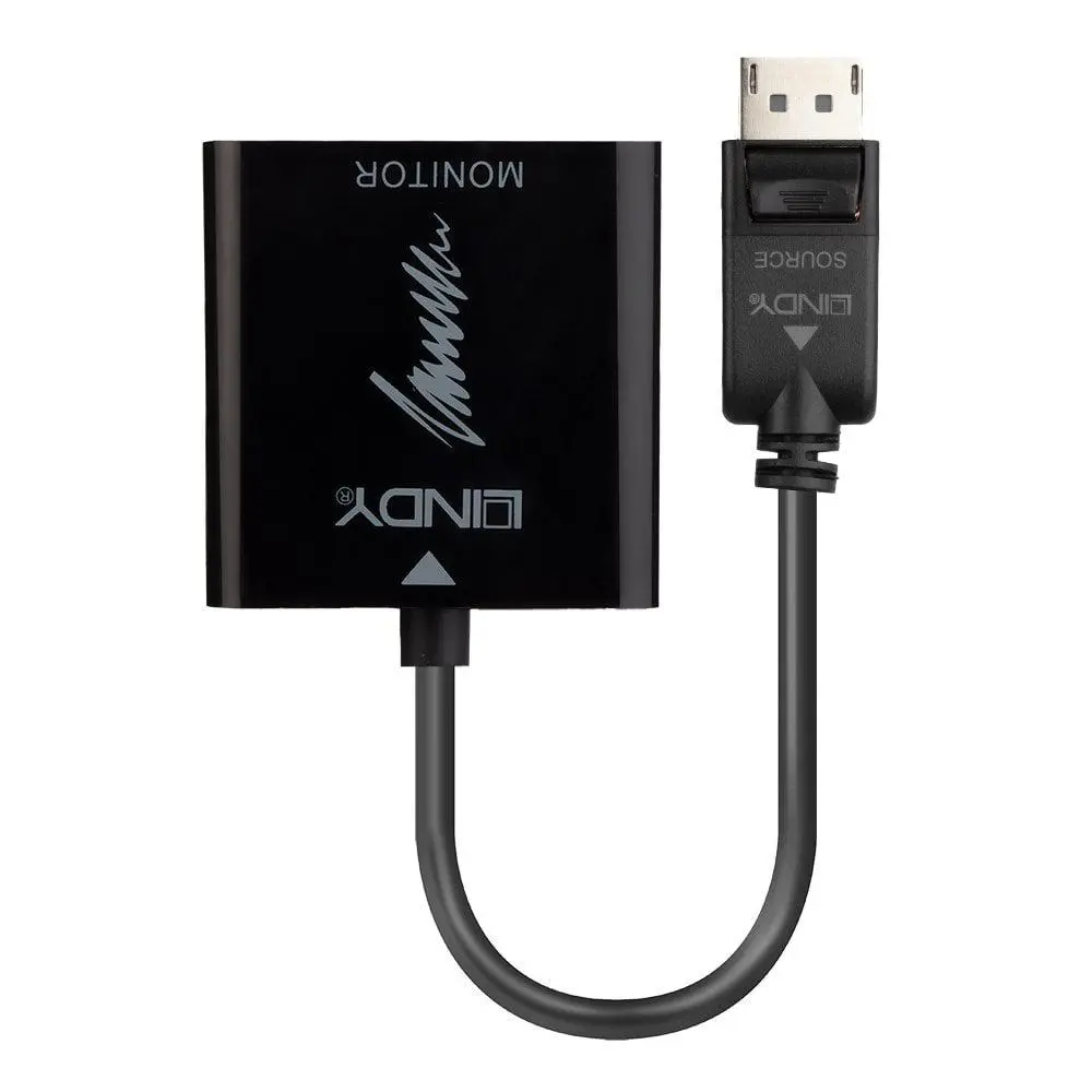 Adaptor Lindy LY-41068 DisplayPort 1.2 to HDMI 2.0 18G Active negru
