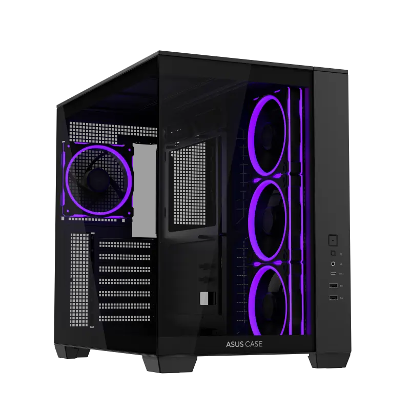 Carcasa Asus A32 PLUS TG ARGB negru Middle Tower