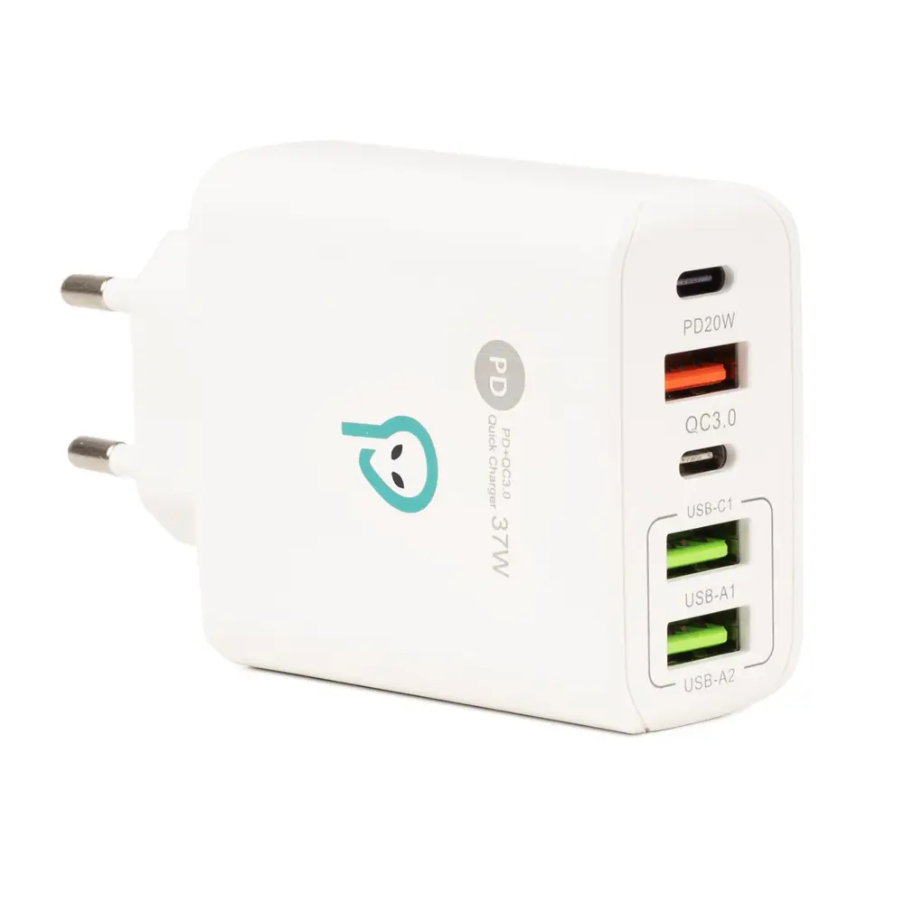 Încărcător rețea Spacer SPAR-CINQUEQ-01 Quick Charge 37W Alb