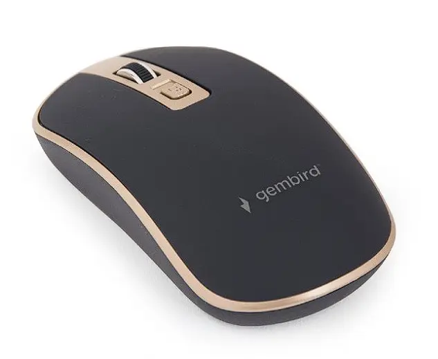 Mouse wireless Gembird 1600 DPI negru auriu MUSW-4B-06-BG
