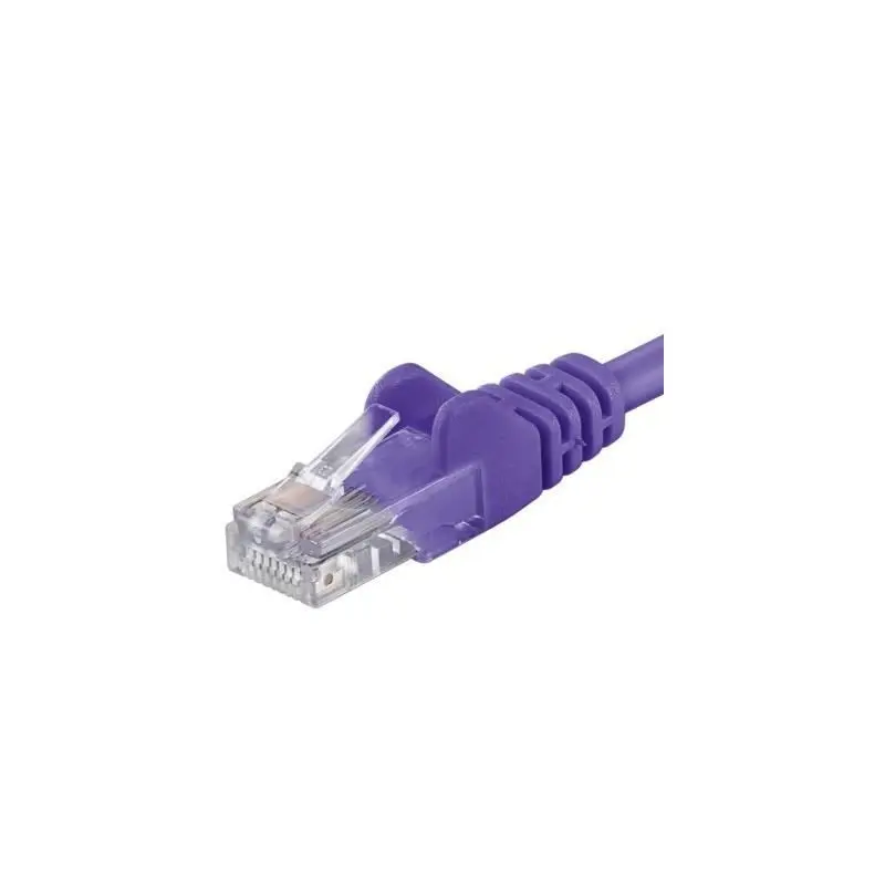 Patchcord UTP PremiumCord Cat5e 1-5 m violet cupru AWG26