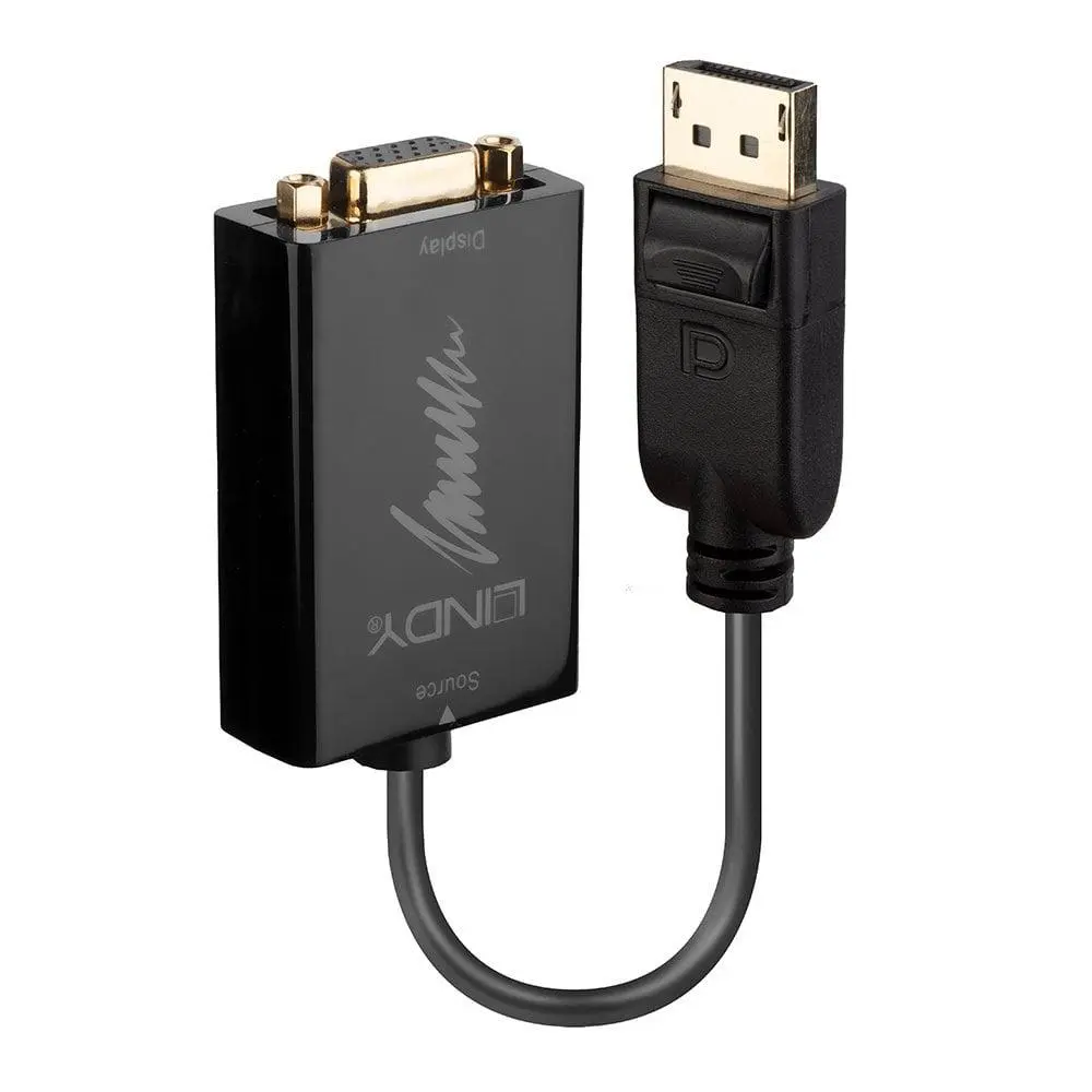 Adaptor activ Lindy LY-41006 DisplayPort VGA negru