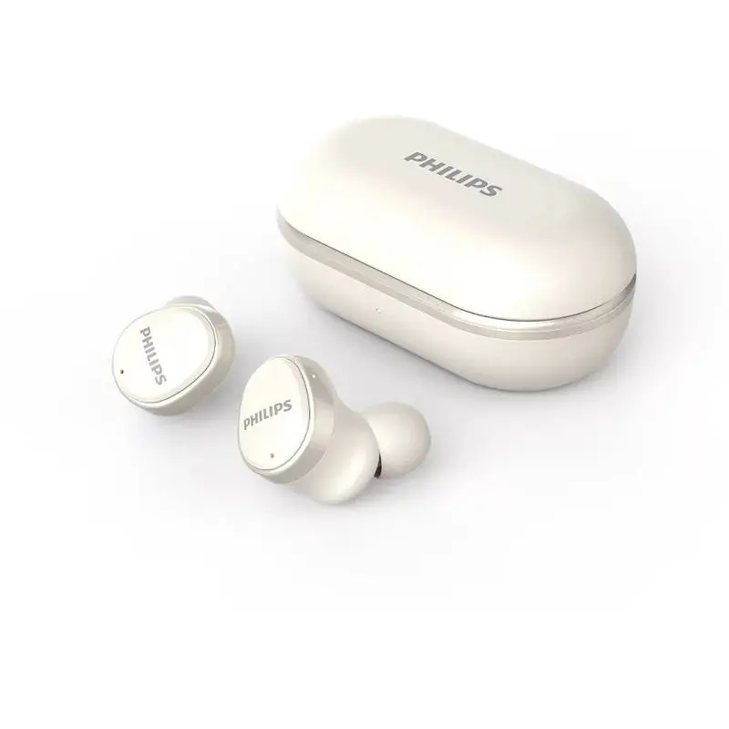 Căști True Wireless Philips TAT4556WT/00, Bluetooth, IPX4, ANC, alb