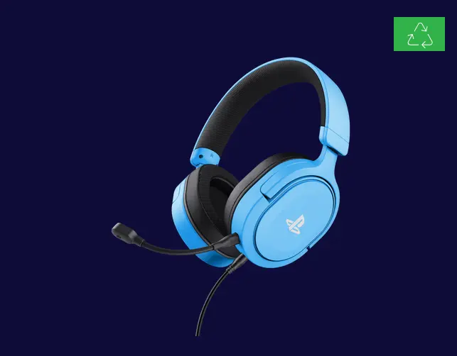 Căști gaming Trust GXT 498B Forta PS5 albastre drivere 50 mm