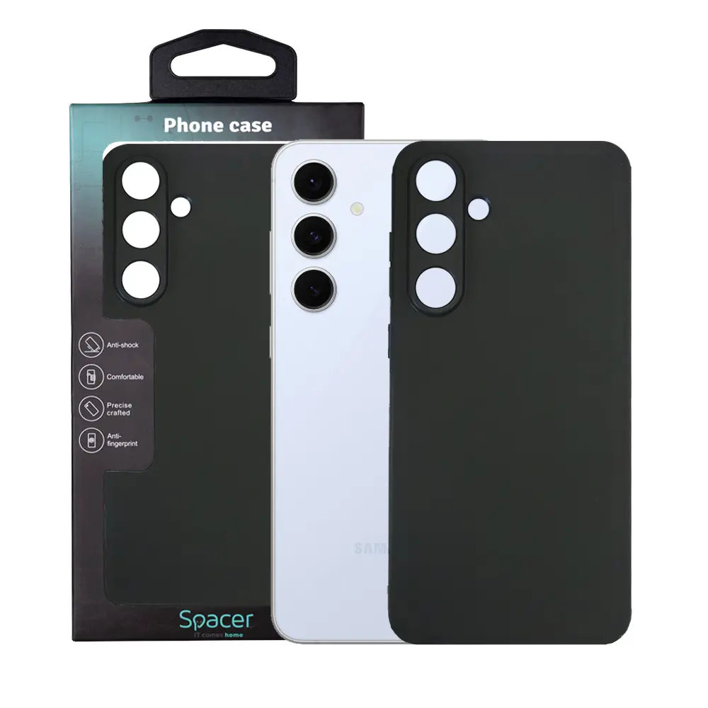 Husă Spacer Samsung Galaxy S24 FE TPU 1 5 mm neagră