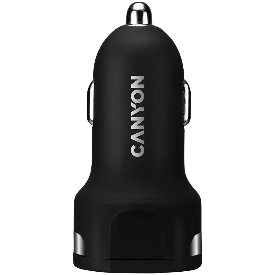 Incarcator auto Canyon, C-04 2.4A/2USB-A, Black (CNE-CCA04B)