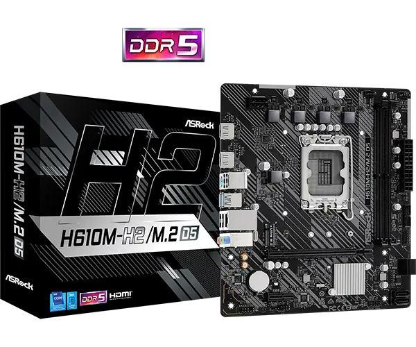Placă de bază ASRock H610M-H2/M.2 D5 LGA1700 DDR5 mATX