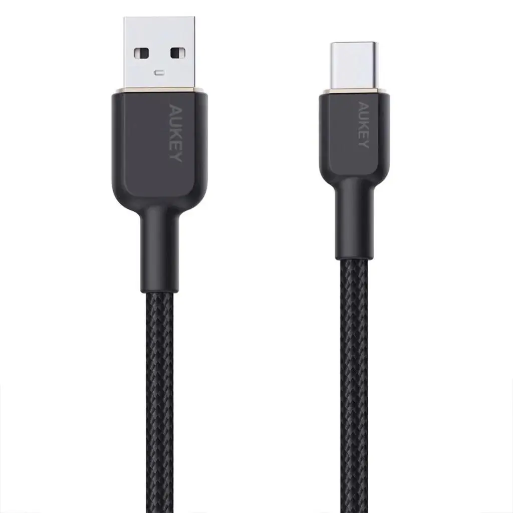 Cablu Aukey CB-NAC2 USB-A USB-C 60W negru 1,8m