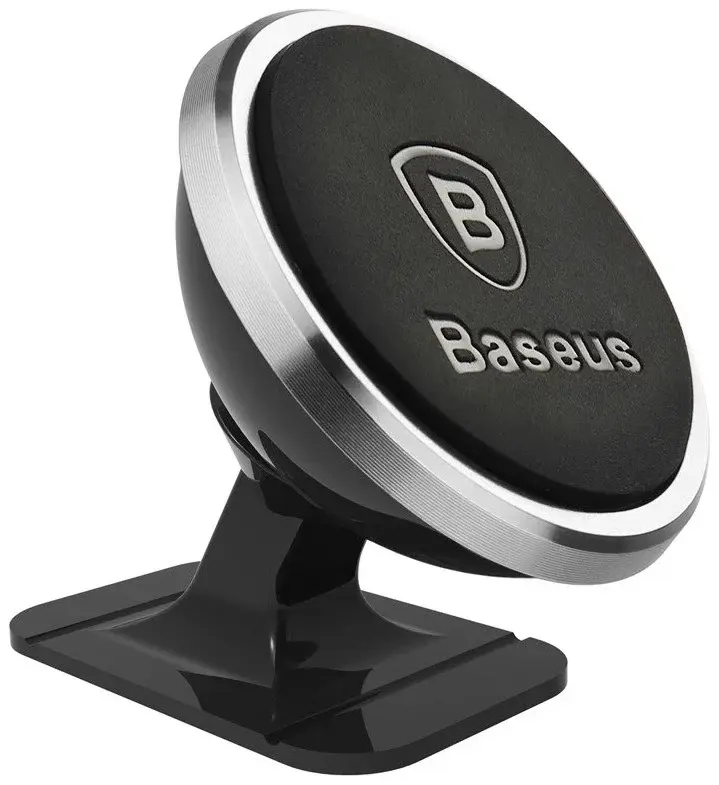 Suport auto magnetic Baseus SUCX140012 argintiu negru aluminiu ABS