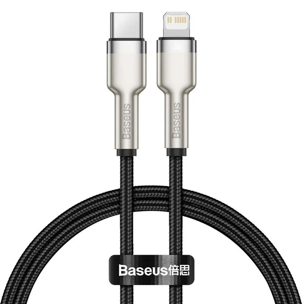 Cablu Baseus Cafule Metal USB-C Lightning 25cm 20W CATLJK-01