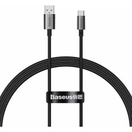 Cablu Baseus Superior USB-A USB-C 100W 1m negru