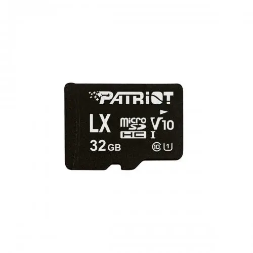 Card memorie Patriot PSF32GMDC10, microSDHC, 32GB, Clasa 10, UHS-I, 80MB/s, negru
