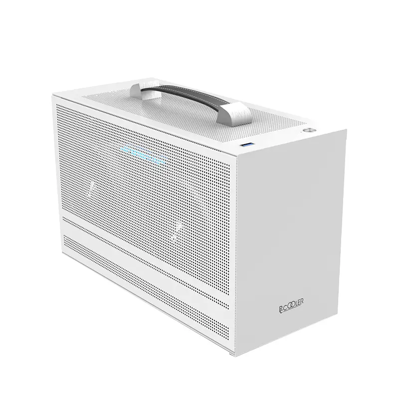 Carcasa PCCOOLER MINI I100W PRO MESH alb ITX fără sursă