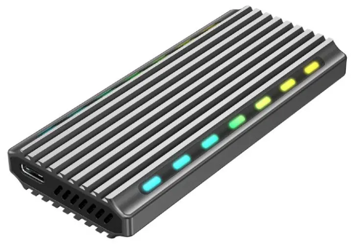 Rack extern Gembird EE2280-U3C-03 M.2 USB-C 10 Gbps argintiu