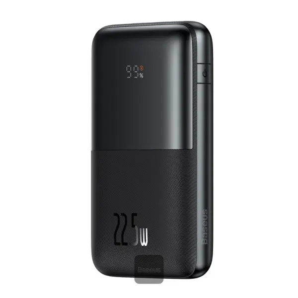 Acumulator extern Baseus Bipow Pro 20000mAh, 2x USB-A, 1x USB-C, Incarcare rapida, cablu USB-A la USB-C inclus, 22.5 W, Negru