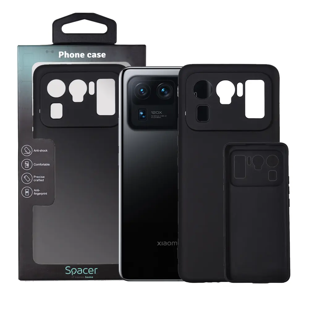Husă Spacer Xiaomi Mi 11 Ultra 5G neagră TPU 1,5 mm