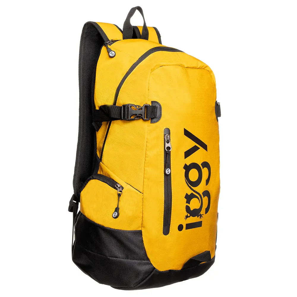 Rucsac Iggy Adventure galben nylon 50x31x24.5 cm
