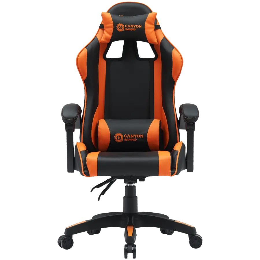Scaun gaming Canyon Core SGCH2, negru – portocaliu