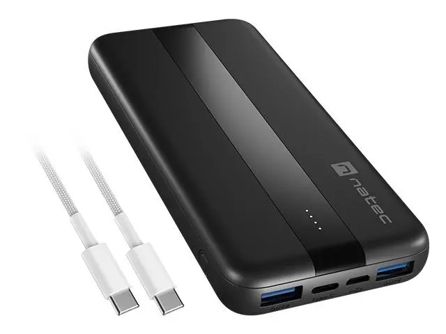 Powerbank Natec Trevi Slim Q V2 10000 mAh negru