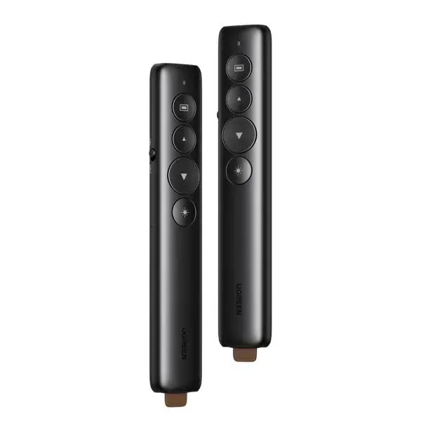 Presenter Ugreen, wireless, laser 2.4 GHz, max. 100m, nu include baterie 1 x AAA, negru