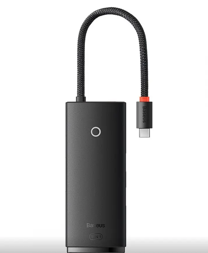Hub USB-C Baseus Lite 5-in-1 WKQX040001 Negru