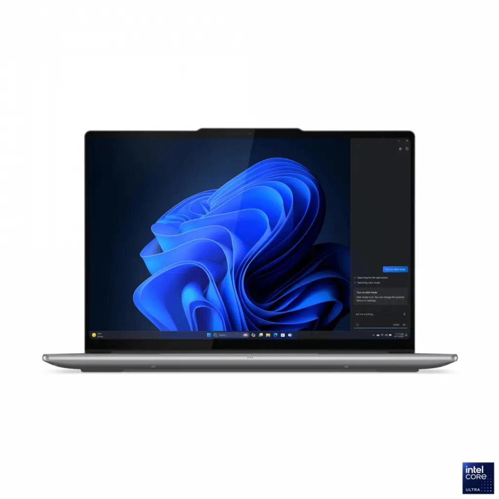 Laptop Lenovo Yoga Pro 7 14IAH10 cu procesor Intel® Core Ultra 7 255H pana la 5.1GHz, 14.5″ 3K, OLED, 120Hz, Touch, 32GB LPDDR5x RAM, 1TB SSD, Intel® Arc™ Graphics, Windows® 11 Pro, Luna Grey, 3y on-site Premium Care