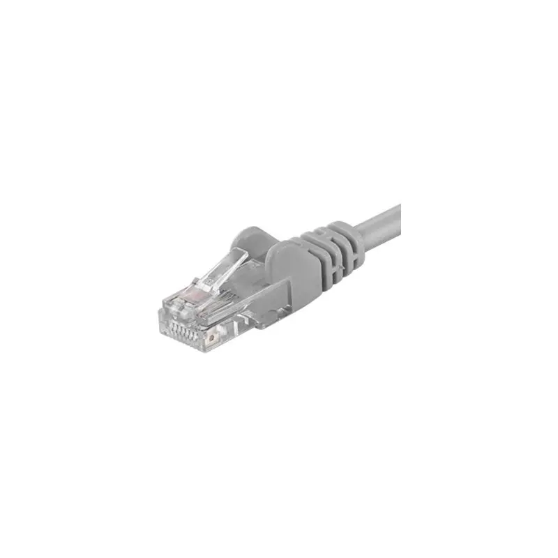 Cablu Patchcord UTP RJ45-RJ45 Categoria 6, 15m, gri, cupru integral, 26AWG