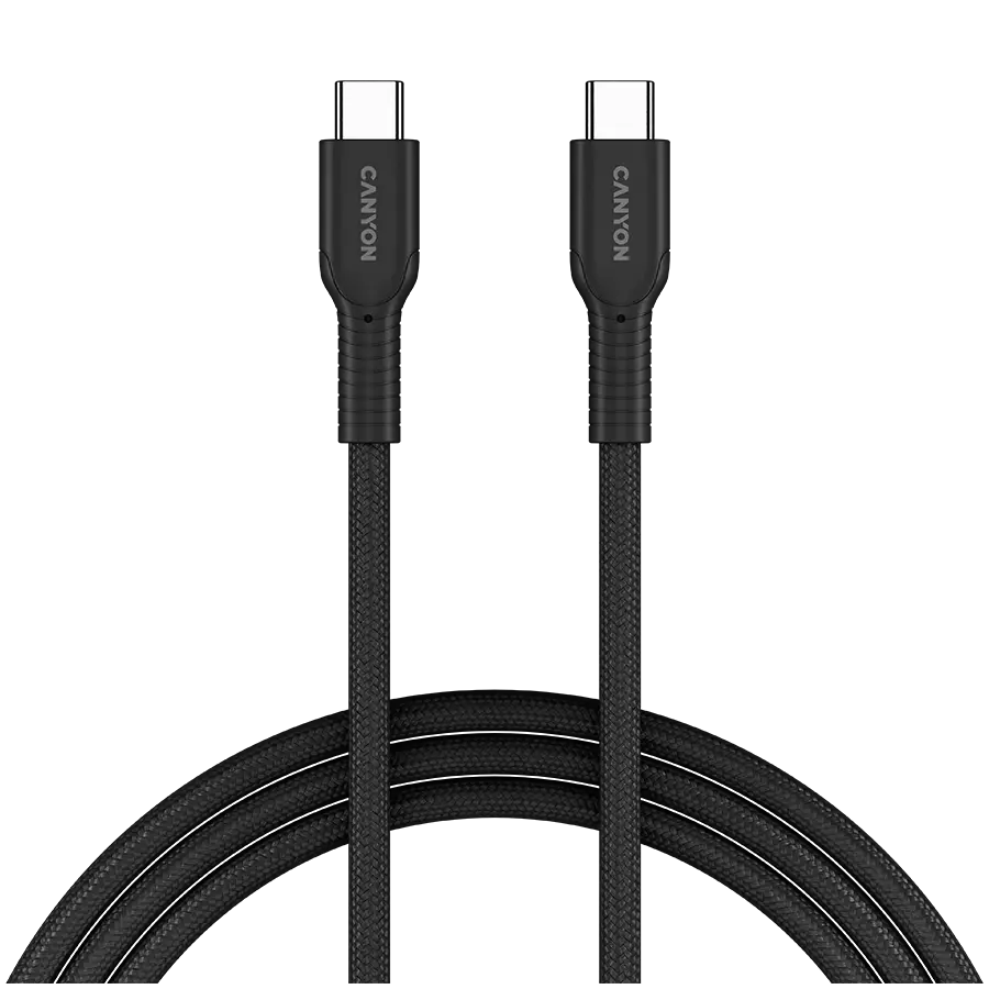 Cablu USB-C Canyon OnWire 60CL 60W 1m negru
