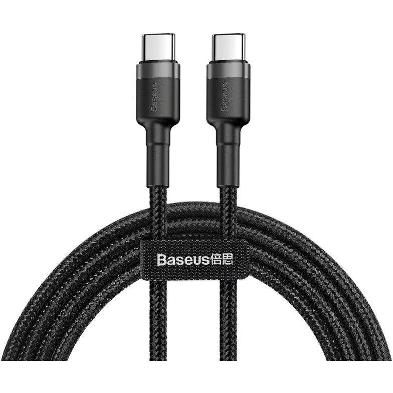 Cablu Baseus Cafule USB-C USB-C 60W 1m 3A negru