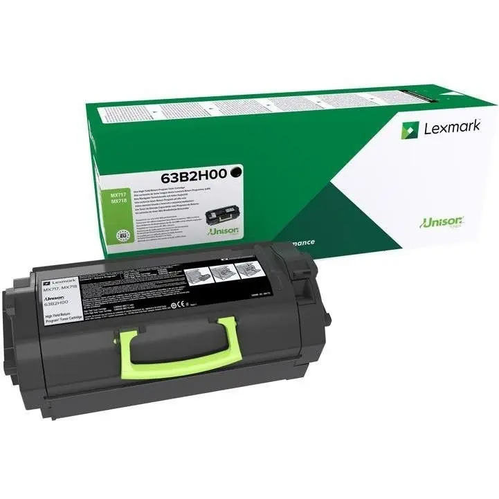 Toner Lexmark 63B2H00, black, return program,25k, MX717de, MX718de