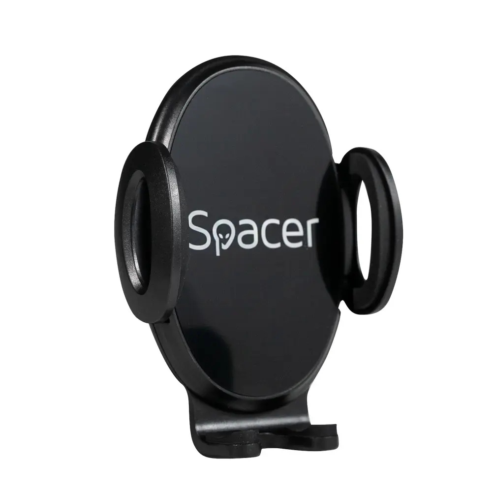 Suport auto Spacer SPCH-GRV-CLIPS ventilație clips lateral 360° negru