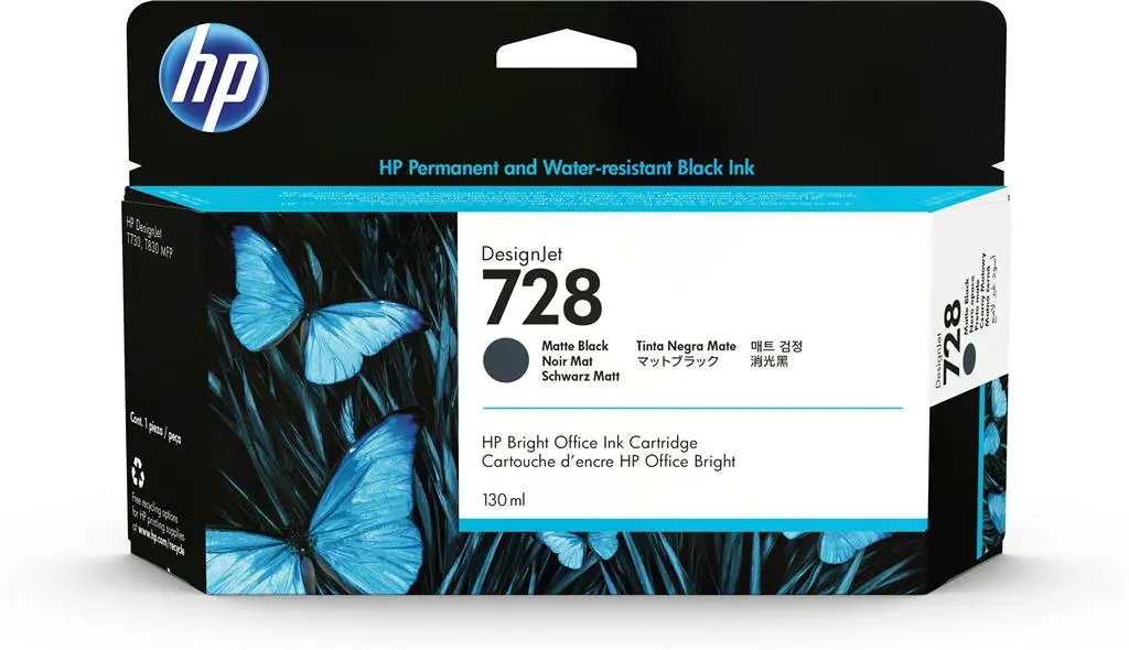 Cartus Cerneala HP 728 Matte Black 3WX25A