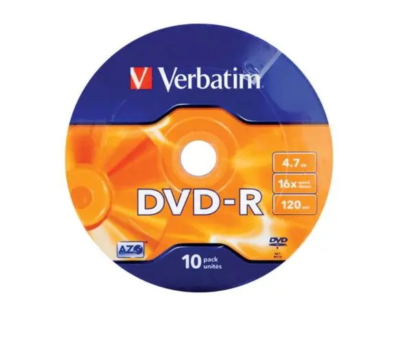 DVD-R Verbatim 4 7gb 16x shrink 10 buc