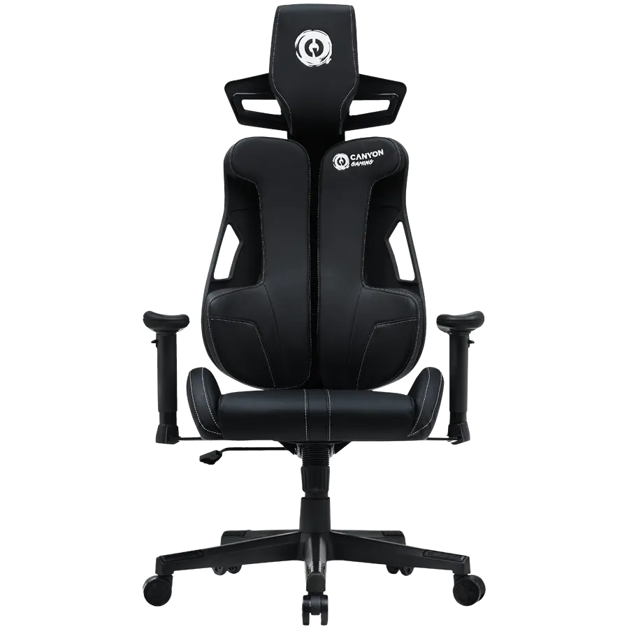 Scaun gaming Canyon Morphos, negru, material metalic si plastic, inaltime ajustabila, suport pentru brate 2D