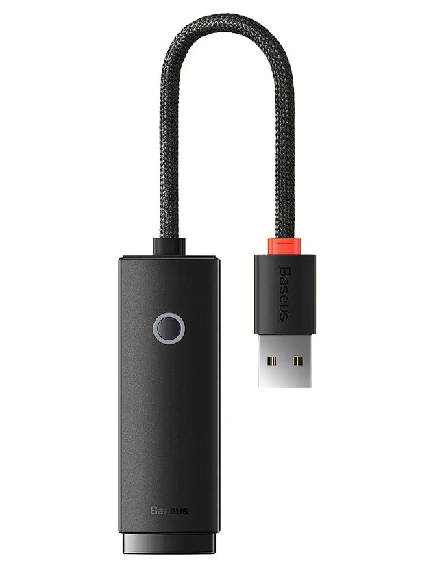 Adaptor rețea Baseus Lite WKQX000001 USB 2.0 RJ-45 100 Mbps negru