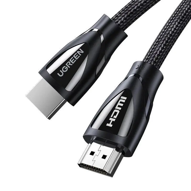 Cablu Ugreen HD140 HDMI 2 1 8K 60Hz 1m împletit negru